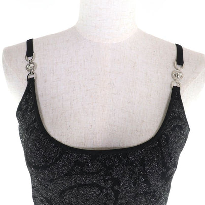 Versace 2023 1011020 1011396 Medusa Barocco Lurex Knit Cardigan + Cami Dress