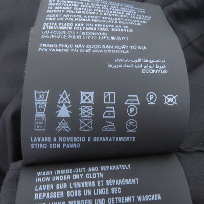 Prada 24ss Sc763 Half Zip Triangle Motif Cotton Blend Short Sleeve Shirt Black