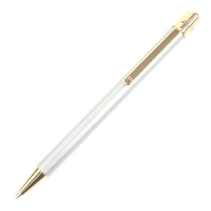 Cartier Santos de Cartier Ballpoint Pen with Twist Silver Gold with Case Made