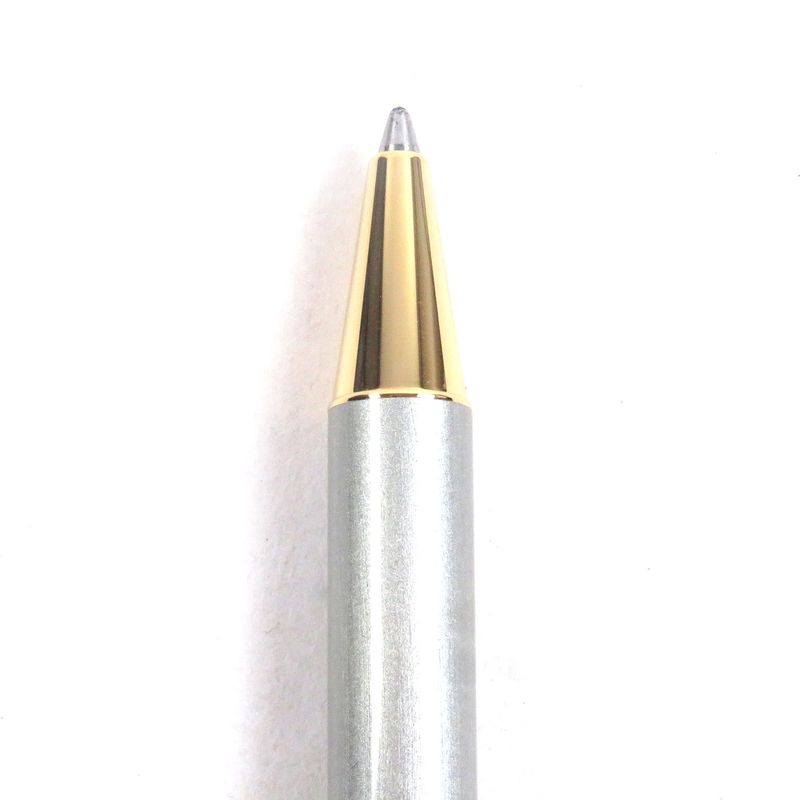 Cartier Santos de Cartier Ballpoint Pen with Twist Silver Gold with Case Made