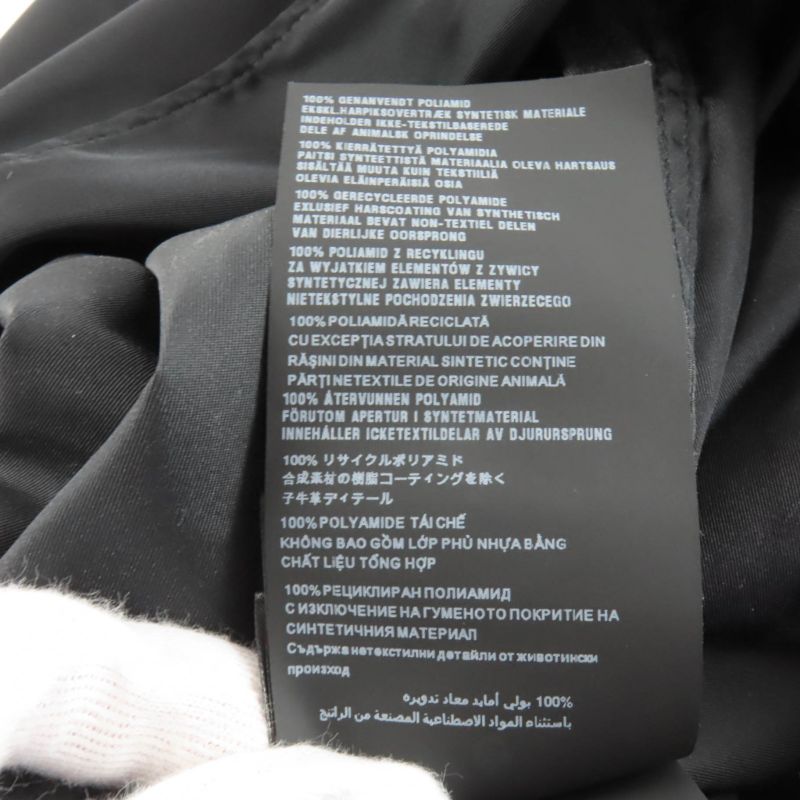 Prada 24x702 Renylon Triangle Logo Plate Short Sleeve Shirt with Pouch Black