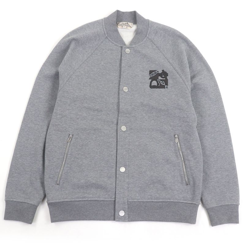 Hermes 2024 H467830ha Quaterb H Serie Button Lamb Leather Patch Stajan Blouson