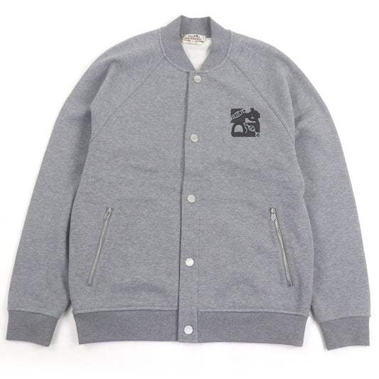 Hermes 2024 H467830ha Quaterb H Serie Button Lamb Leather Patch Stajan Blouson