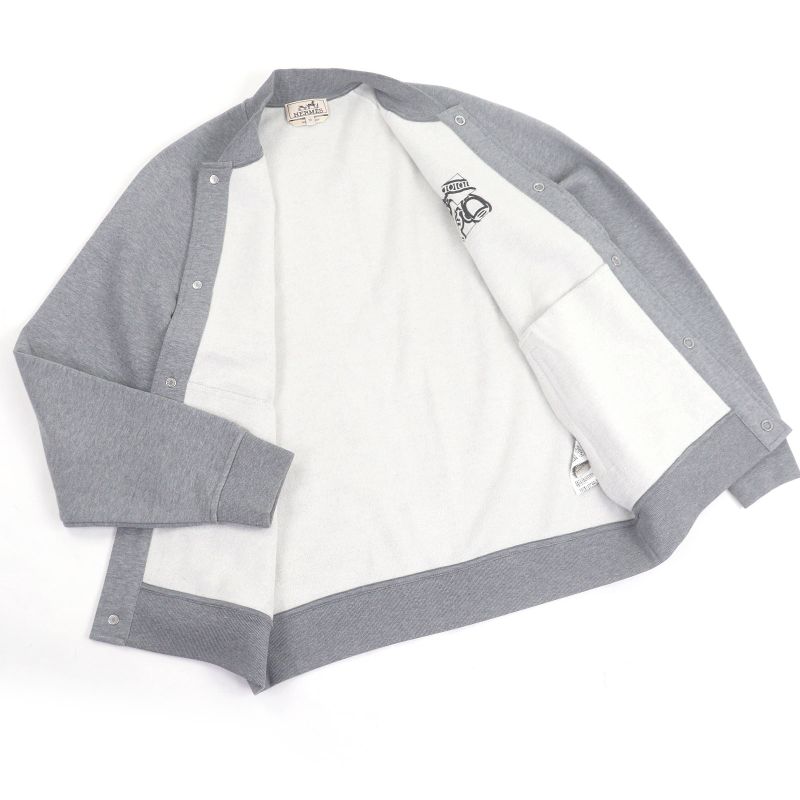 Hermes 2024 H467830ha Quaterb H Serie Button Lamb Leather Patch Stajan Blouson