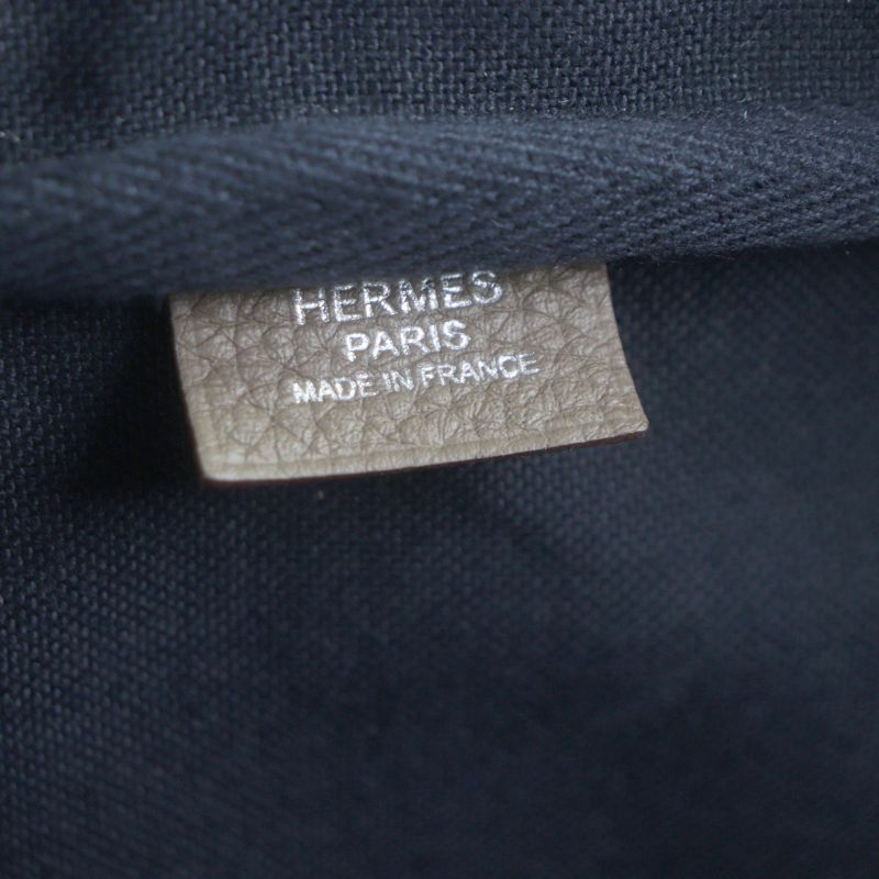 Hermes Victoria 2 12h Taurillon Clemence Leather Etoupe Silver Hardware