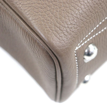 Hermes Victoria 2 12h Taurillon Clemence Leather Etoupe Silver Hardware
