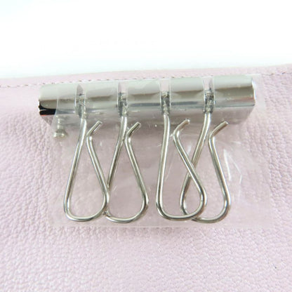 Hermes Bearn Chevre Mauve Père Silver Hardware 4ring Key Case Engraved W with