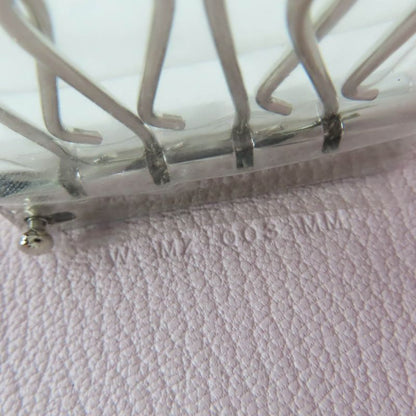 Hermes Bearn Chevre Mauve Père Silver Hardware 4ring Key Case Engraved W with