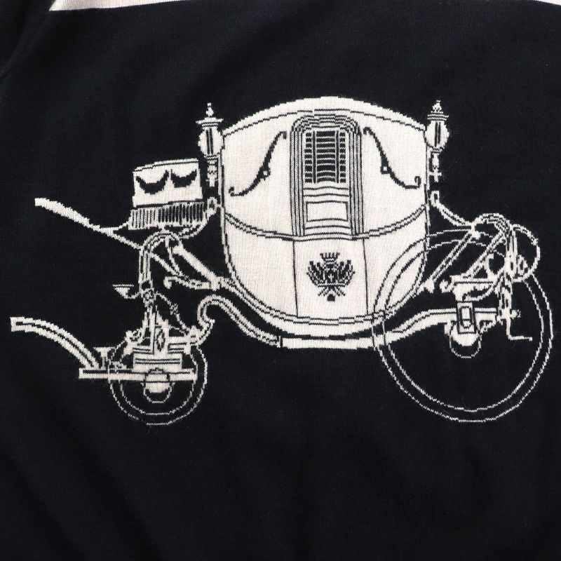 Hermes 23ss 3e2800d7 Twin Laine Exlibris Silk Cashmere Short Sleeve Knit