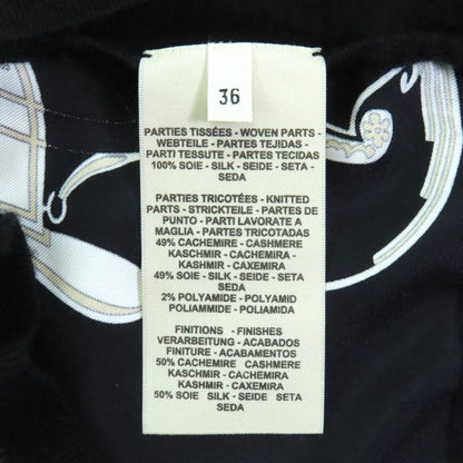 Hermes 23ss 3e2800d7 Twin Laine Exlibris Silk Cashmere Short Sleeve Knit