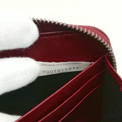 Bottega Veneta Intrecciato Round Zipper Long Wallet Long Wallet Bordeaux