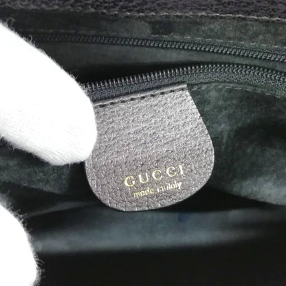 Gucci 001 3444 1887 Bamboo Handbag Old Vintage Excellent Condition Charcoal