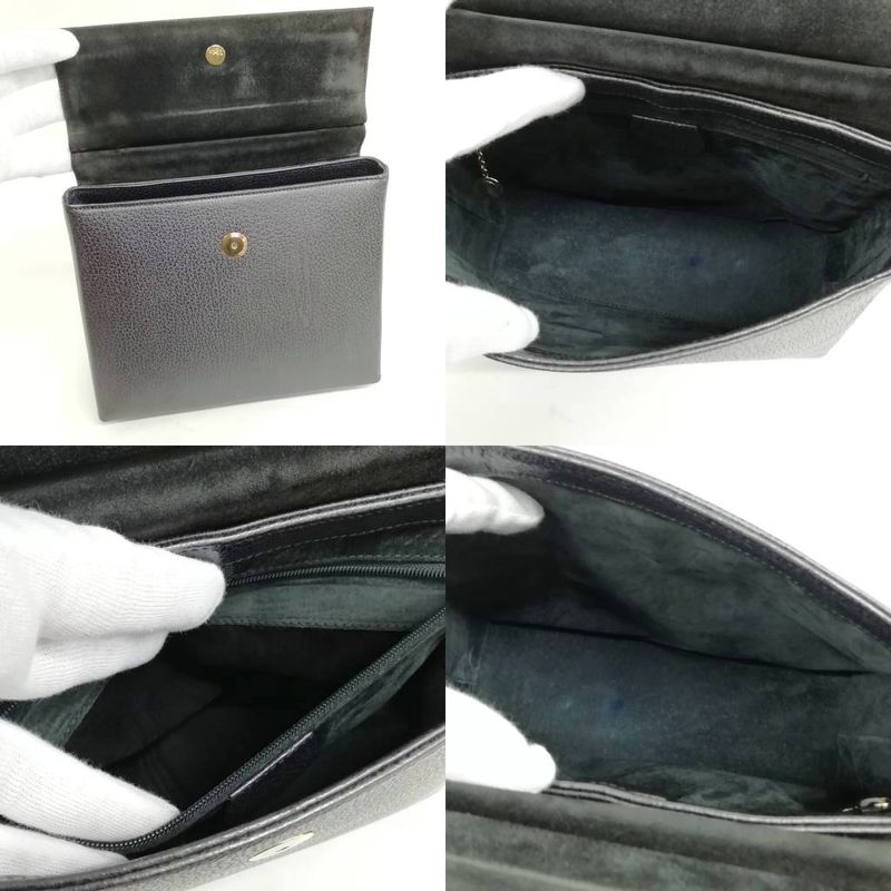 Gucci 001 3444 1887 Bamboo Handbag Old Vintage Excellent Condition Charcoal