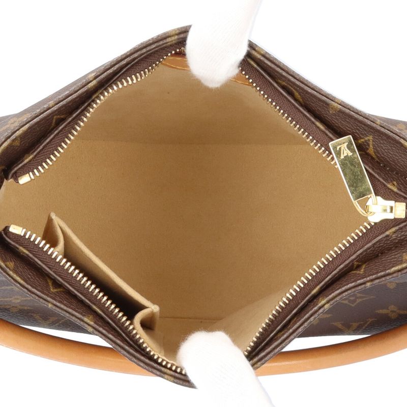 Louis Vuitton Looping MM Monogram Shoulder Bag Monogram Canvas M51146 Brown