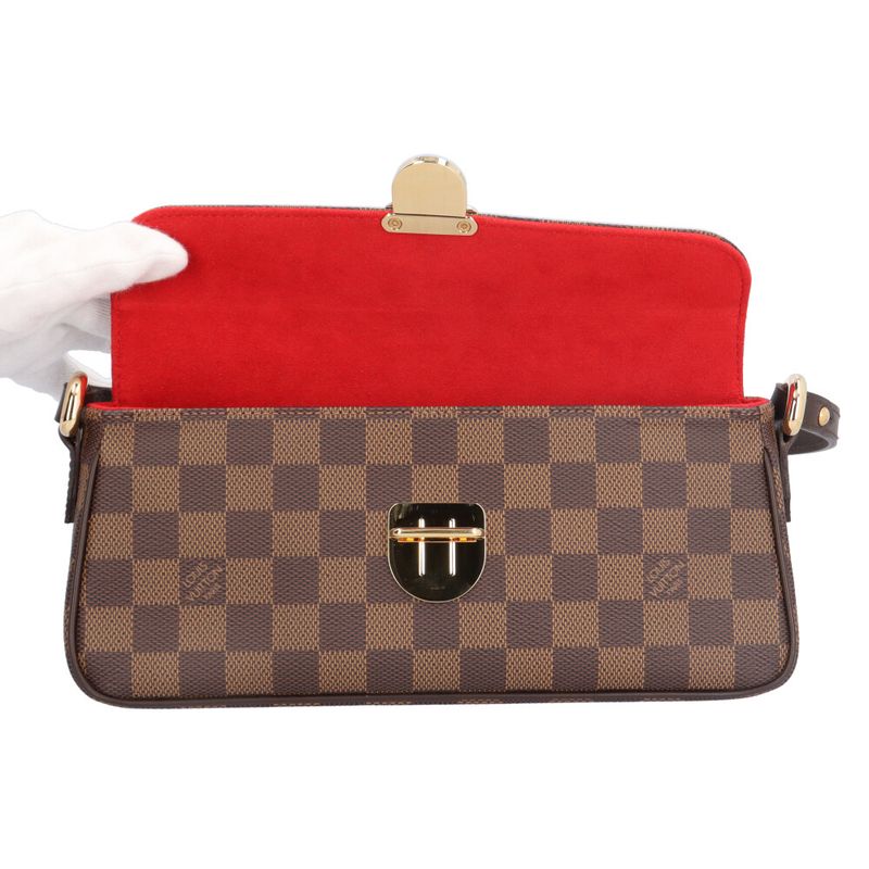 Louis Vuitton Ravelo PM Damier Shoulder Bag Damier Canvas N60007 Brown Ladies