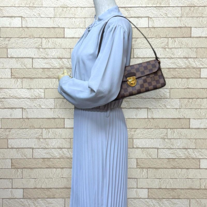 Louis Vuitton Ravelo PM Damier Shoulder Bag Damier Canvas N60007 Brown Ladies