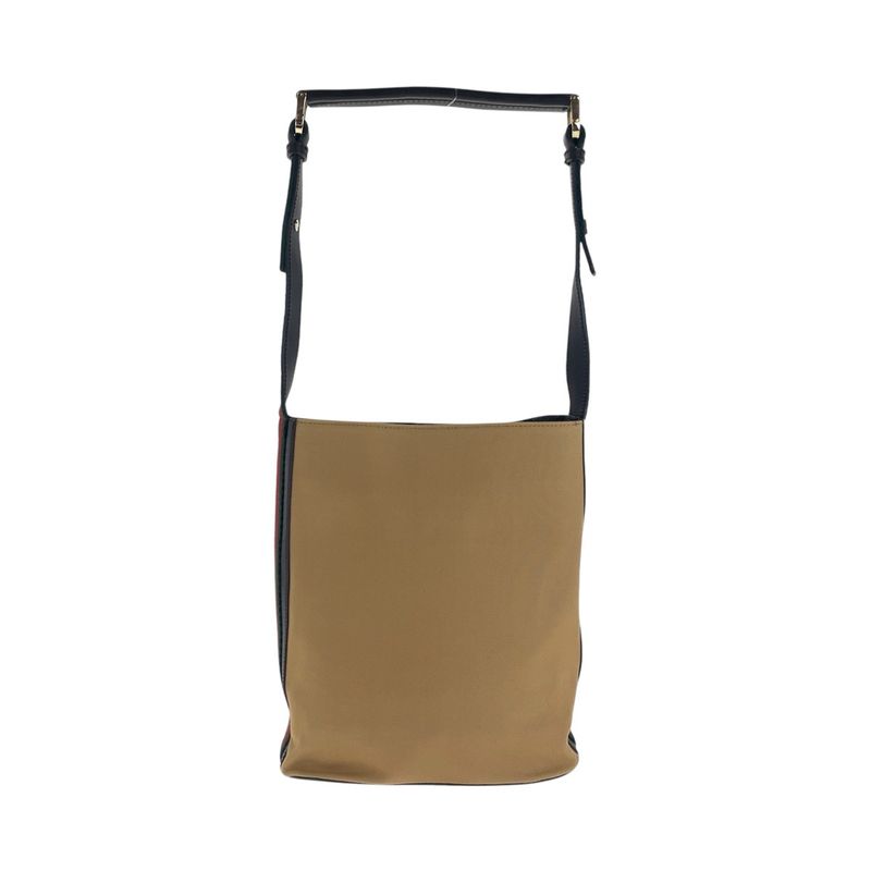 Gucci Sherry Line Beige Black Gold Hardware Canvas Leather 001 4286 Shoulder