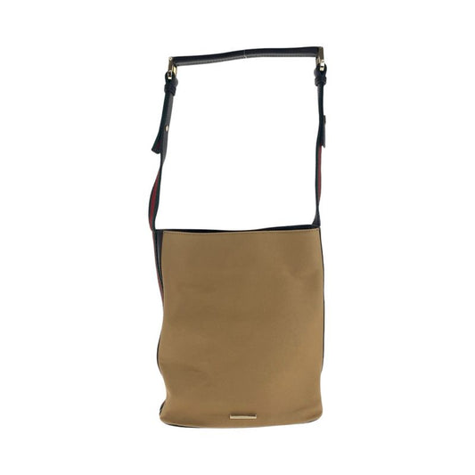 Gucci Sherry Line Beige Black Gold Hardware Canvas Leather 001 4286 Shoulder