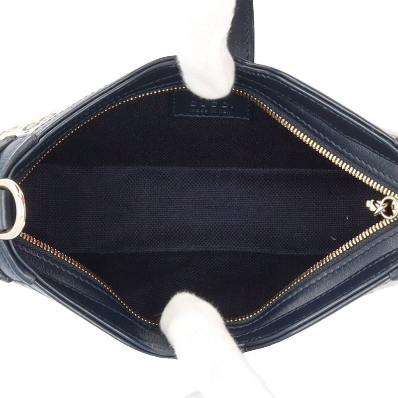 Gucci Moonside Mini Shoulder GG Canvas Shoulder Bag GG Canvas 786015 Navy