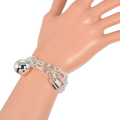 Tiffany & Co Hardware Small Wrap Approx 17cm (6.69in) Around the Wrist Silver