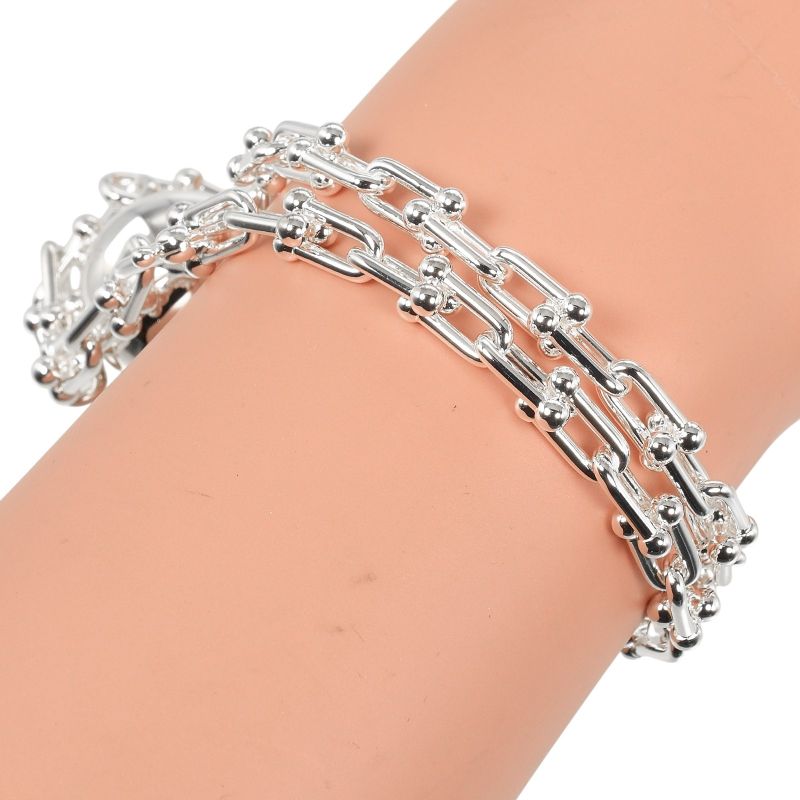 Tiffany & Co Hardware Small Wrap Approx 17cm (6.69in) (5.5 In) Wrist Circumferen