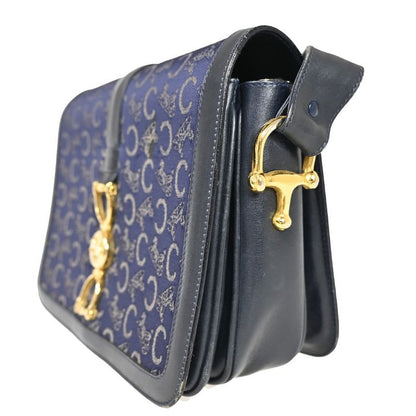 Celine Carriage One Shoulder Bag Shoulder Macadam Navy Gold 60 Bs100