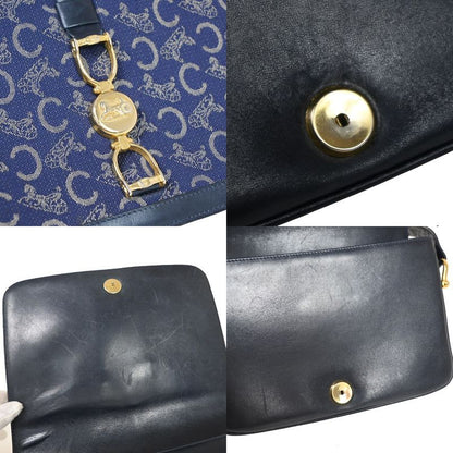 Celine Carriage One Shoulder Bag Shoulder Macadam Navy Gold 60 Bs100