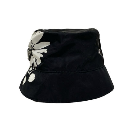 Prada Hat M Artwork Bucket Hat Black and White
