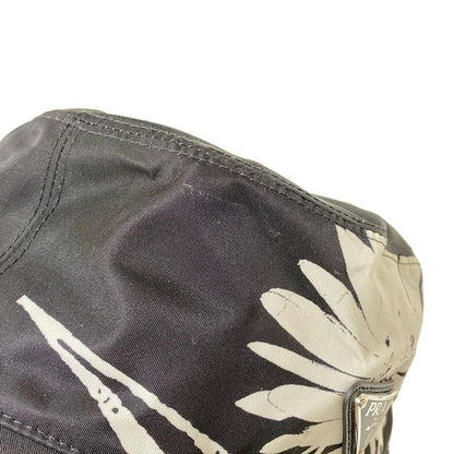 Prada Hat M Artwork Bucket Hat Black and White