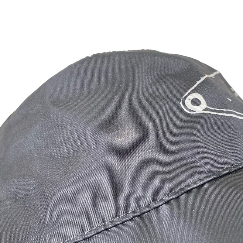 Prada Hat M Artwork Bucket Hat Black and White