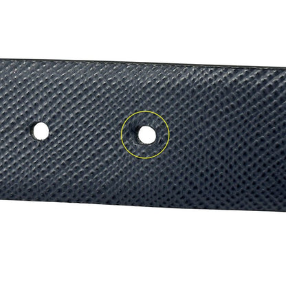 Prada Belt Men's Brand Saffiano Black Navy Size 95 38 Reversible Simple Suit