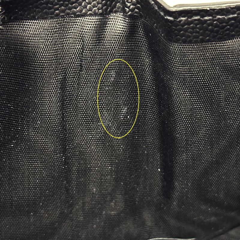 Saint Laurent Wallet Men's Brand Bifold Wallet Leather Black Simple Monochrome