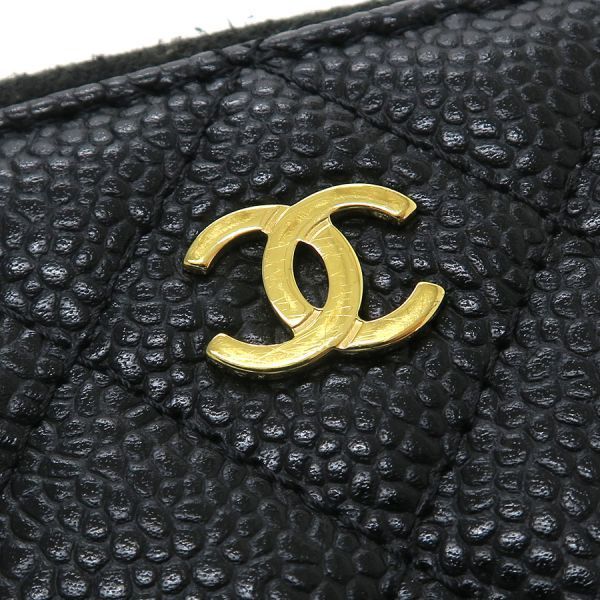 Chanel Caviar Matelasse Coin Case