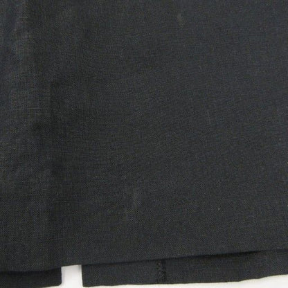 Fendi 365 Vintage Linen Long Skirt 46 Approx XL Black Ibo84 1122