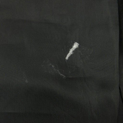 Fendi 365 Vintage Linen Long Skirt 46 Approx XL Black Ibo84 1122