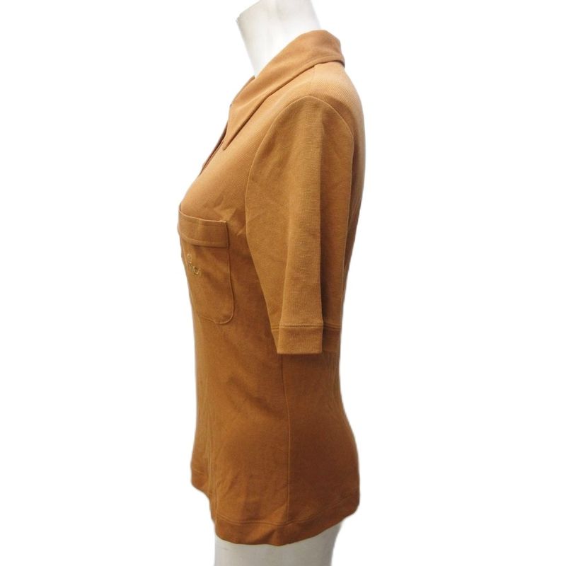 Fendi Maglia Tagged Polo Shirt Cut And Sewn With Logo Embroidery Short Sleeves