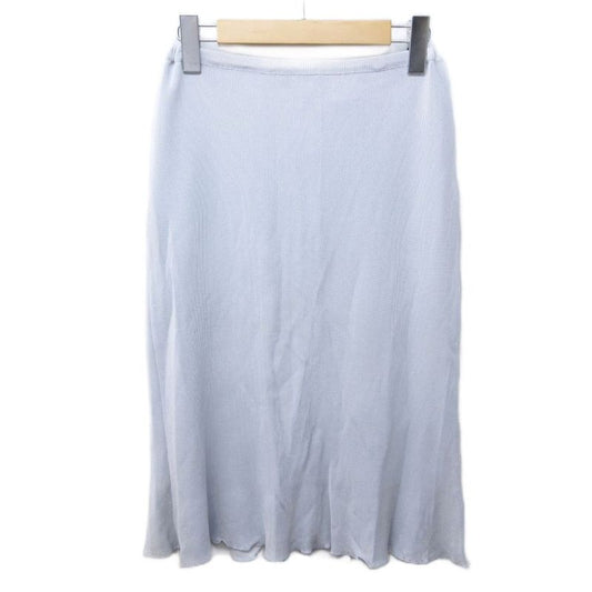 Fendi Maglia With Tags Knit Long Skirt Rayon 40 Approx M Gray Ibo84 1122