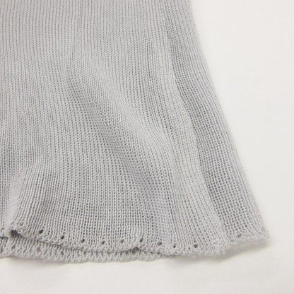 Fendi Maglia With Tags Knit Long Skirt Rayon 40 Approx M Gray Ibo84 1122