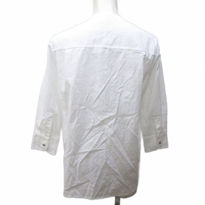 Balenciaga 2015 Alexander Wang Period Tunic Shirt Blouse No Collar Decorated