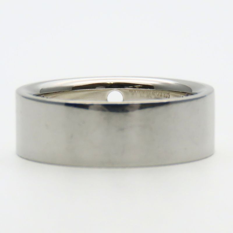 Tiffany & Co Ring / Ring Keyhole Ny 925 Silver with Diamonds Approx 4.8g Silver