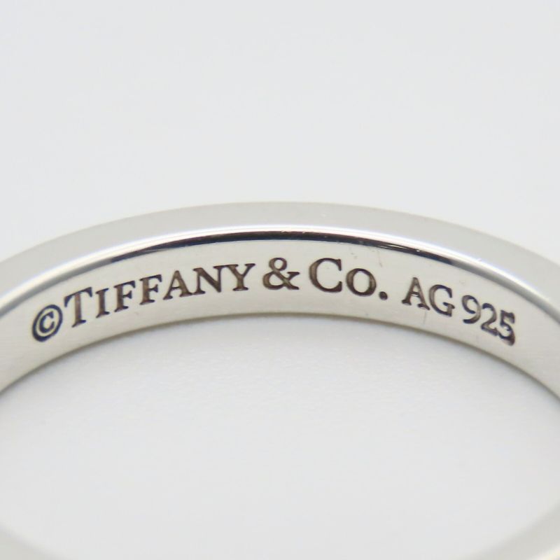 Tiffany & Co Ring / Ring Notes Narrow New York 925 Silver Approx 3.0g Silver