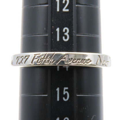Tiffany & Co Ring / Ring Notes Narrow New York 925 Silver Approx 3.0g Silver