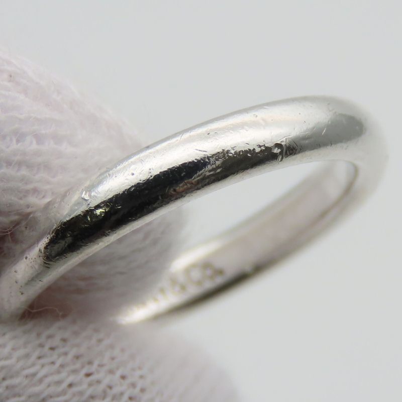 Tiffany & Co Ring ・ Ring Stacking Band 925 Silver Sapphire Approx 2.6g Silver