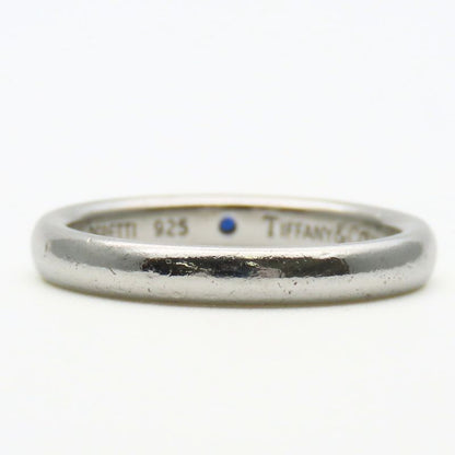 Tiffany & Co Ring ・ Ring Stacking Band 925 Silver Sapphire Approx 2.6g Silver