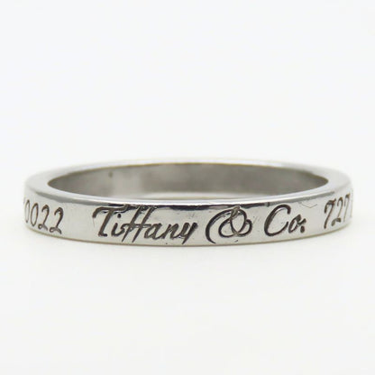 Tiffany & Co Ring / Ring Notes Narrow New York 925 Silver Approx 2.9g Silver