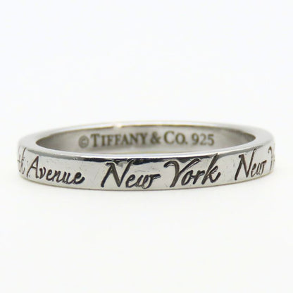 Tiffany & Co Ring / Ring Notes Narrow New York 925 Silver Approx 2.9g Silver