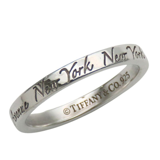Tiffany & Co Ring / Ring Notes Narrow New York 925 Silver Approx 2.9g Silver