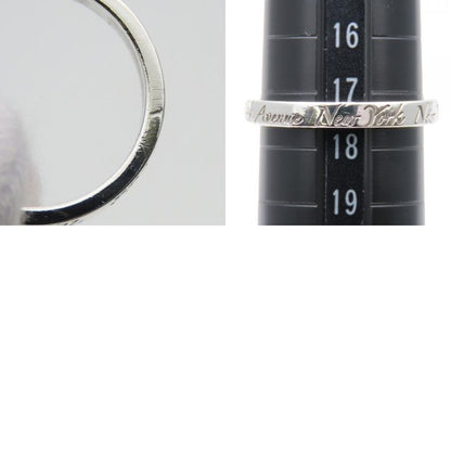 Tiffany & Co Ring / Ring Notes Narrow New York 925 Silver Approx 2.9g Silver