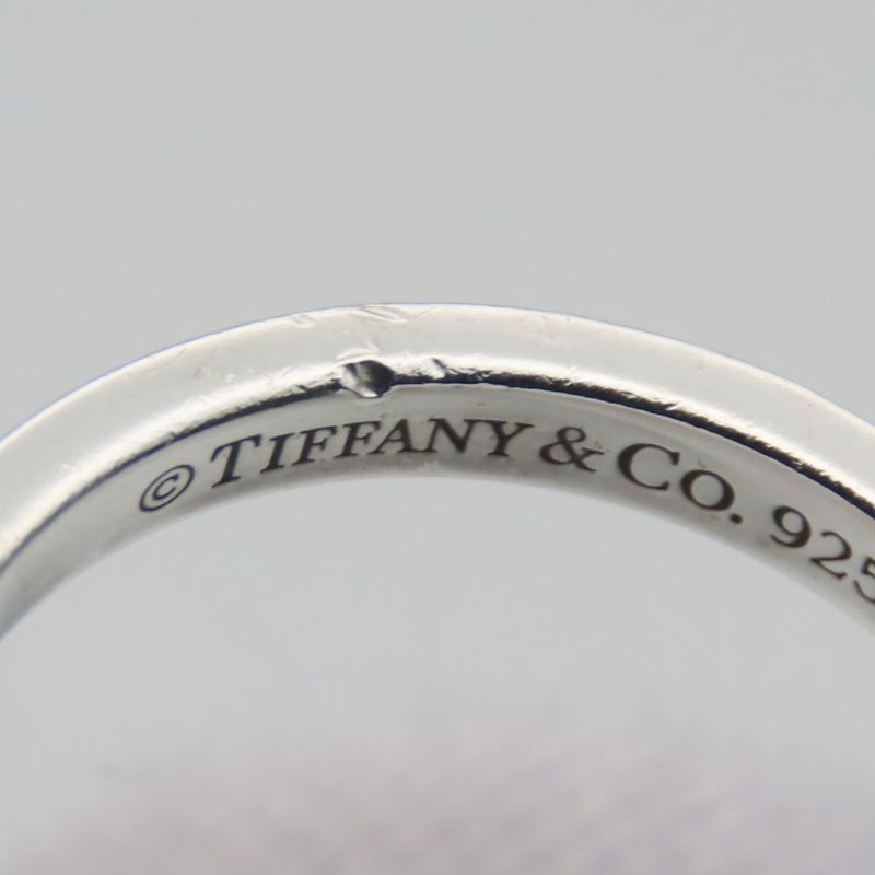 Tiffany & Co Ring / Ring Notes Narrow New York 925 Silver Approx 2.9g Silver