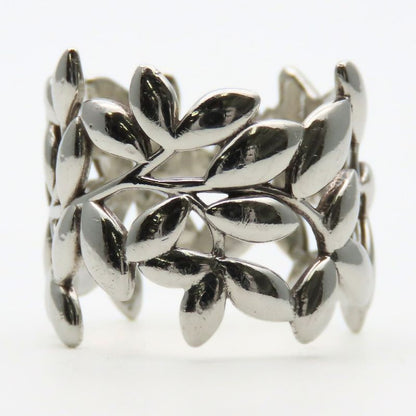 Tiffany & Co Ring - Olive Leaf 925 Silver Approx 4.9g Silver Paloma Picasso